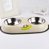 non-slip dog food and water bowls
