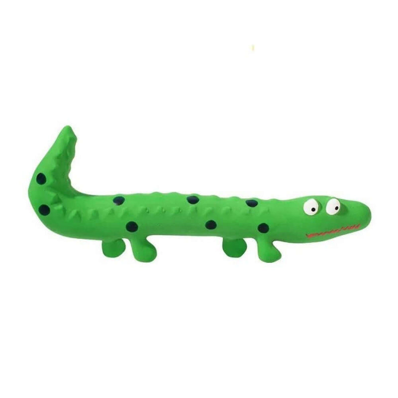 latex lizard squeaky dog chew toy