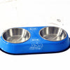 non-slip dog food and water bowls